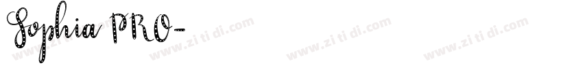 Sophia PRO字体转换